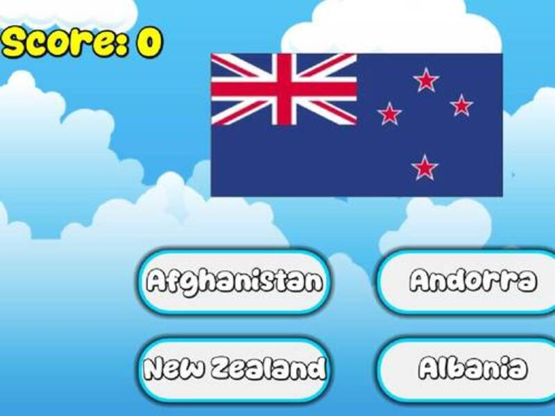 Jogo 195 Questionário de bandeira do país online