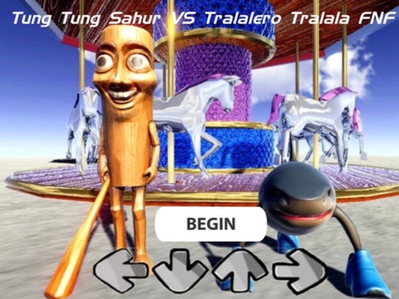 Jogo Tung Tung Sahur vs Tralalero Tralala FNF online