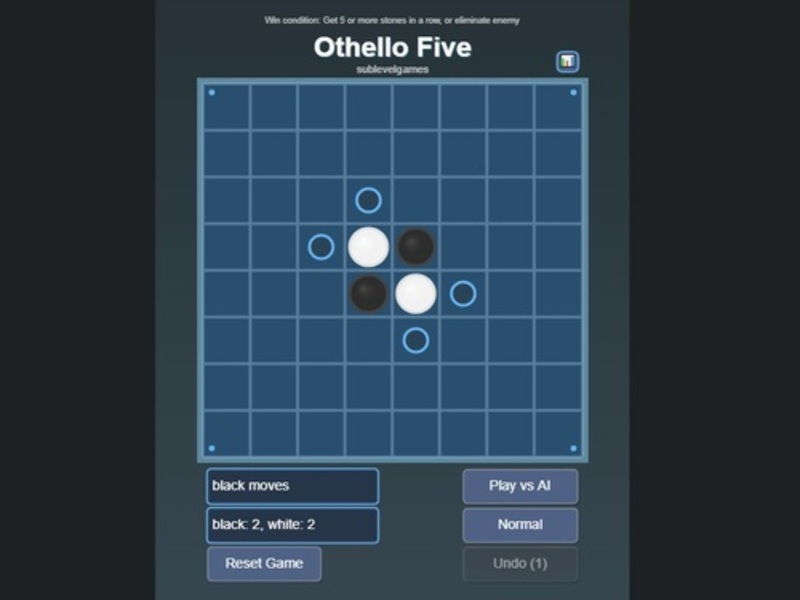 Jogo Otelo cinco online