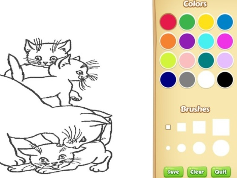 Jogo Livro para colorir de gatos para crianças online