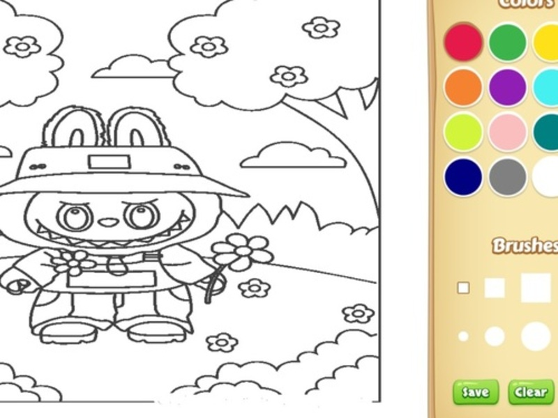 Jogo Livro de colorir de Labubu para crianças online