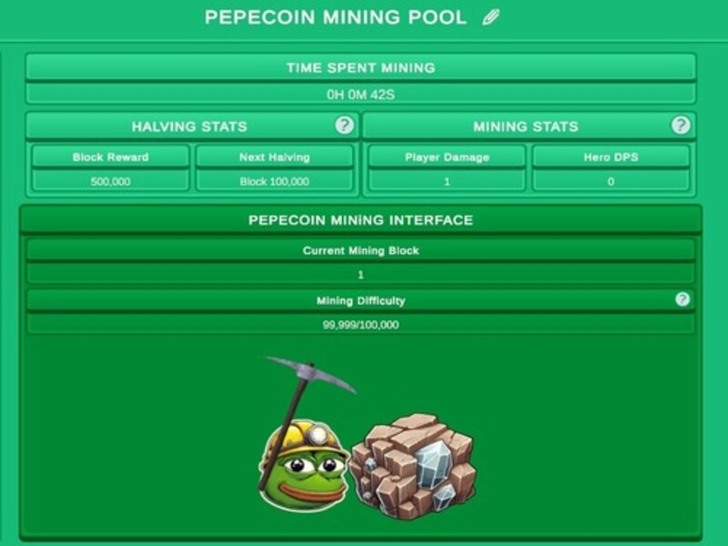 Jogo Pepecoin Miner Idle Simulator online
