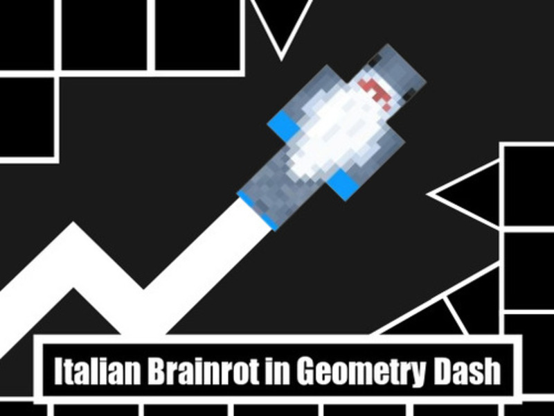 Jogo Italiano Brainrot em traço de geometria online