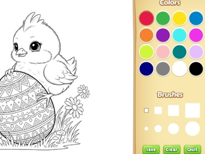 Jogo Livro de colorir da Páscoa para crianças online