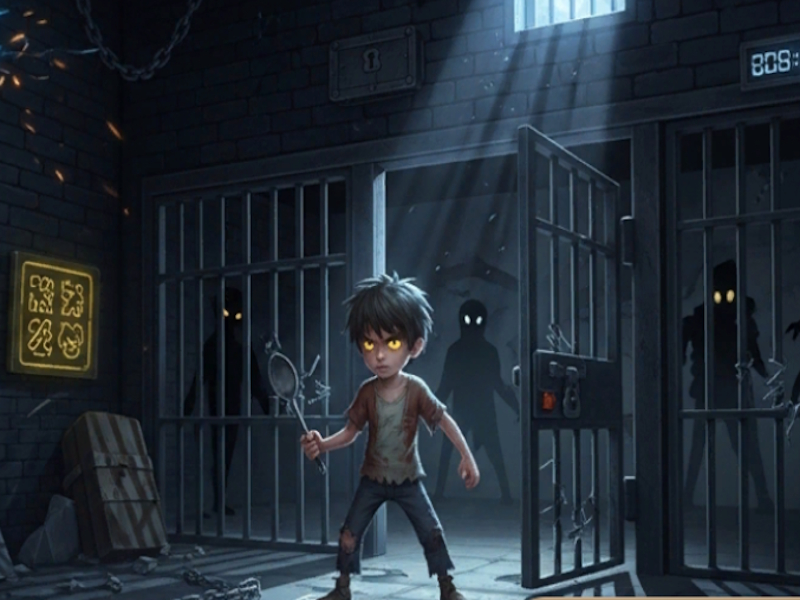 Jogo Escape de menino do disjuntor de células online