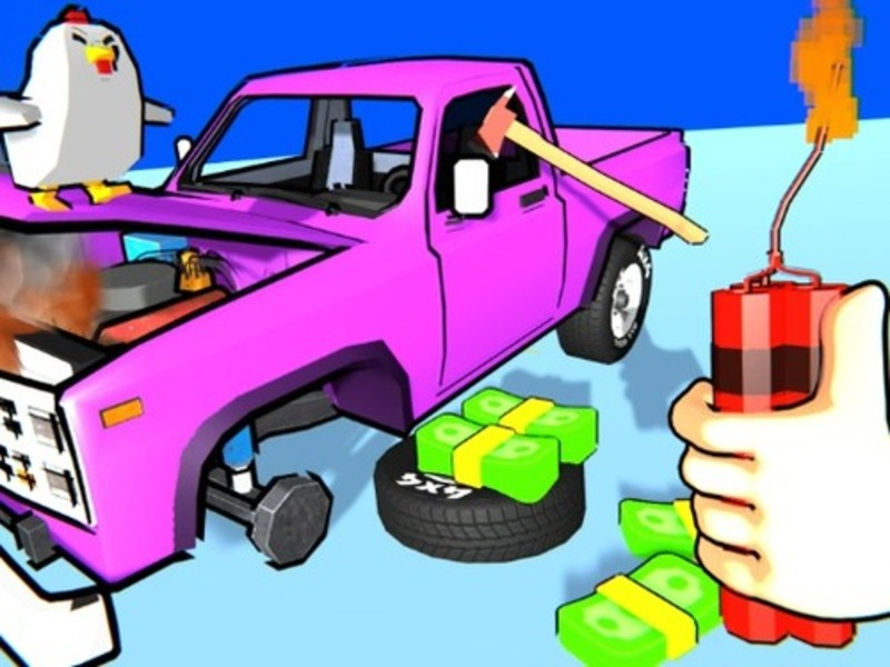 Jogo Esmague o carro em pedaços! online