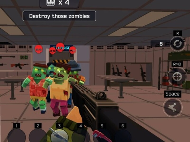 Jogo Pixel Combat: Zombies Strike online