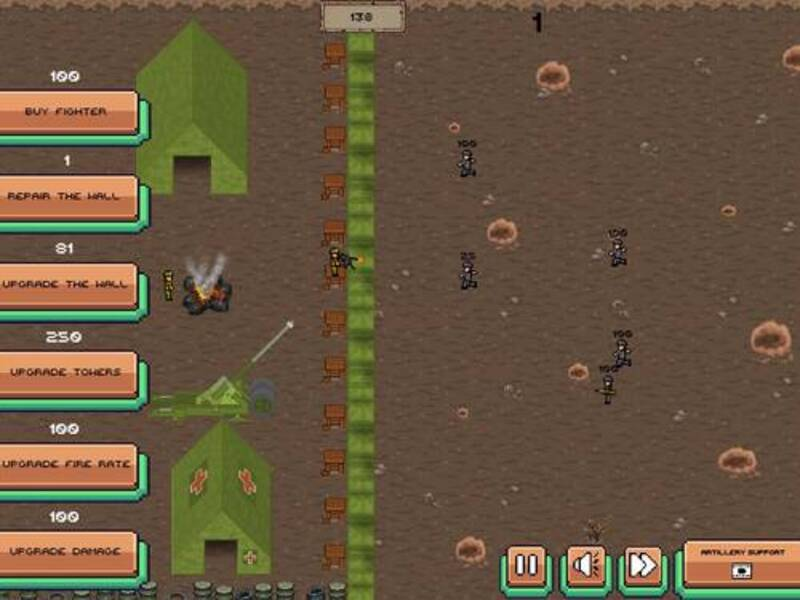 Jogo Defesa da linha de frente da Segunda Guerra Mundial online
