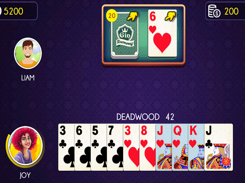 Jogo Gin rummy online