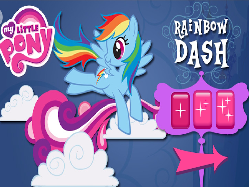 Jogo Bump de nuvem de Rainbow Dash online