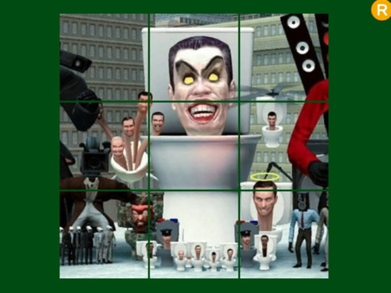 Jogo Puzzle deslizante para o banheiro skibidi online