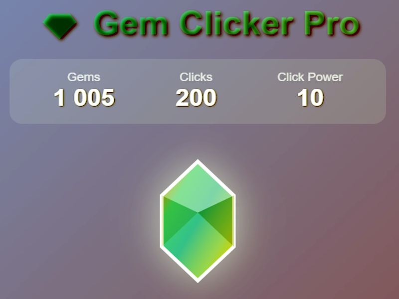 Jogo Gem Clicker Pro online