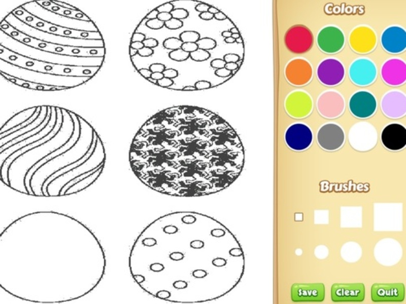 Jogo Livro para colorir dos ovos de Páscoa para crianças online