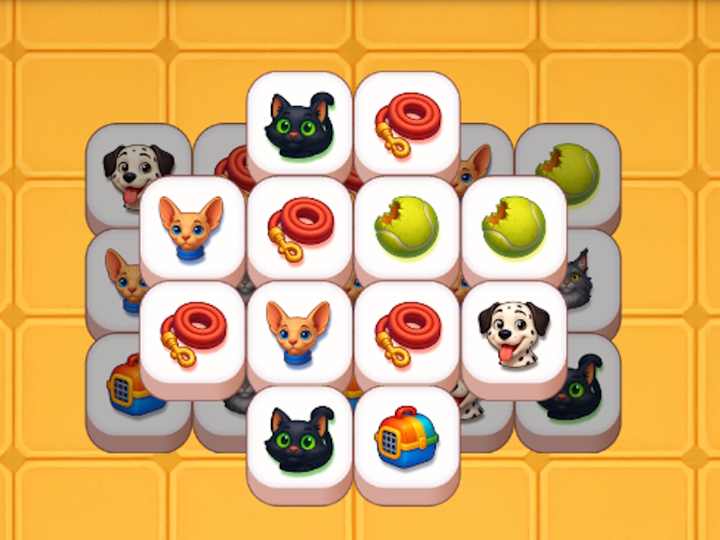 Jogo Animais de estimação, encontre e mesclado de fusão de ladrilhos online