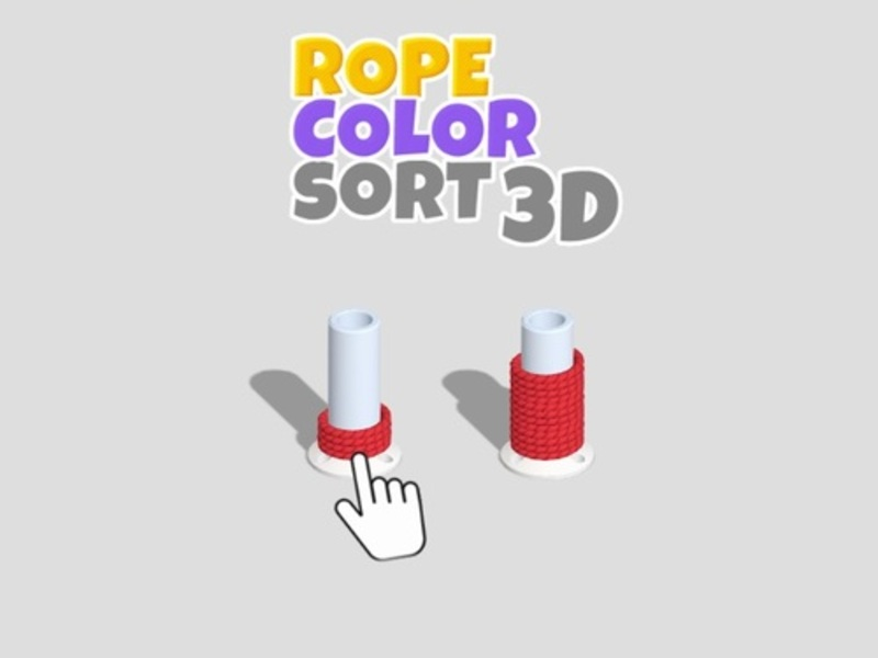 Jogo Corrente de cor da corda 3D online
