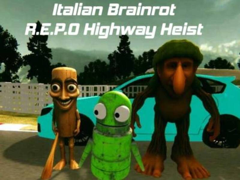 Jogo Italiano Brainrot R. E. P. O assalto de rodovia online