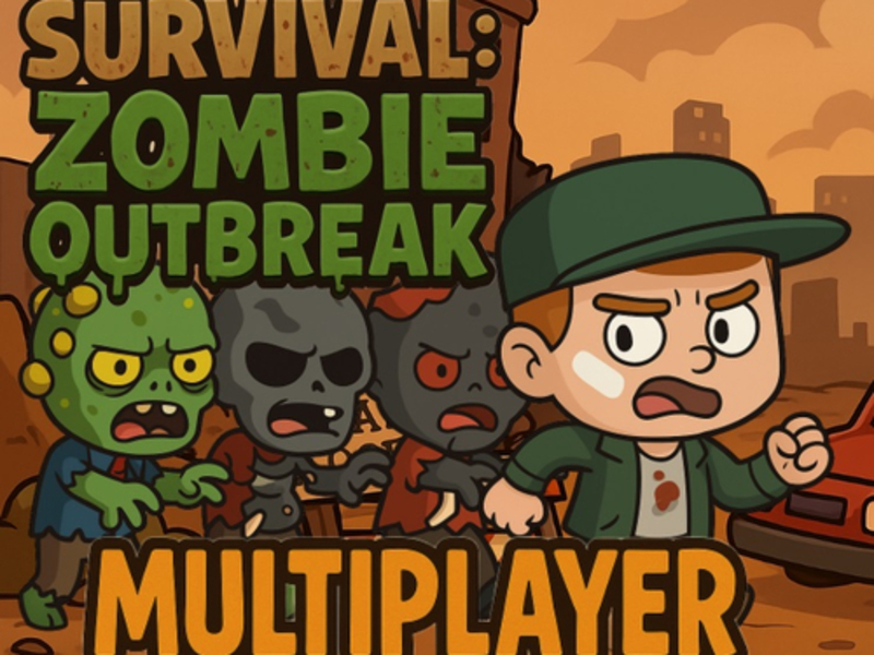 Jogo Multiplayer de surto de zumbis de sobrevivência online