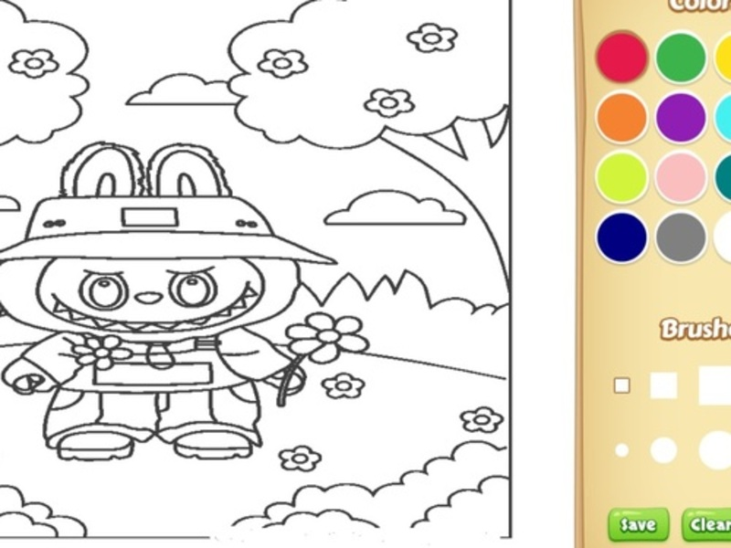Jogo Livro de colorir de Labubu fofo para crianças online