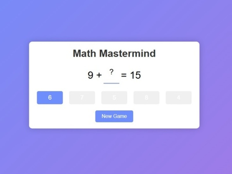 Jogo Mentor de matemática online