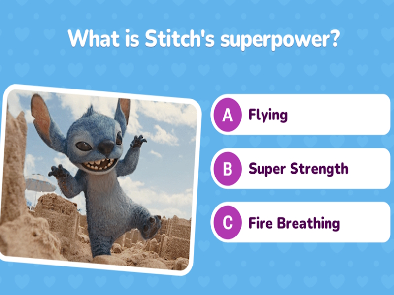 Jogo Desafio Lilo & Stitch Quiz online