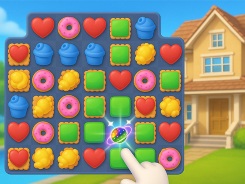 Jogo Match de design de casa 3 online