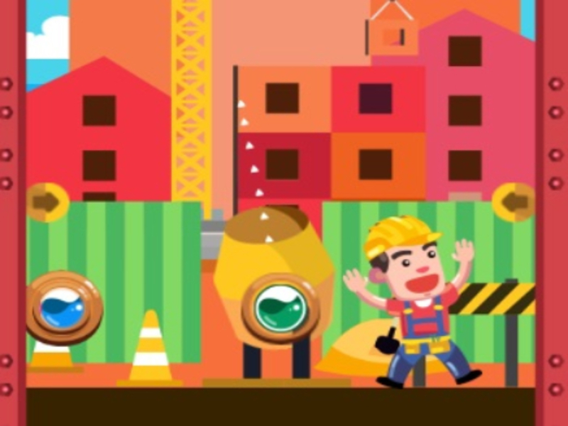 Jogo Atirador de bolhas de trabalhadores da construção civil online