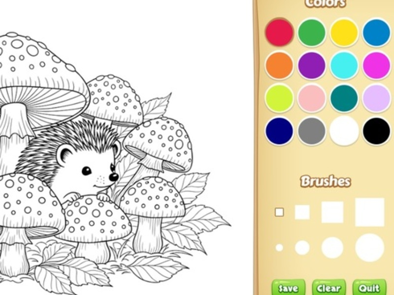 Jogo Livro de colorir de animais de desenho animado para crianças online
