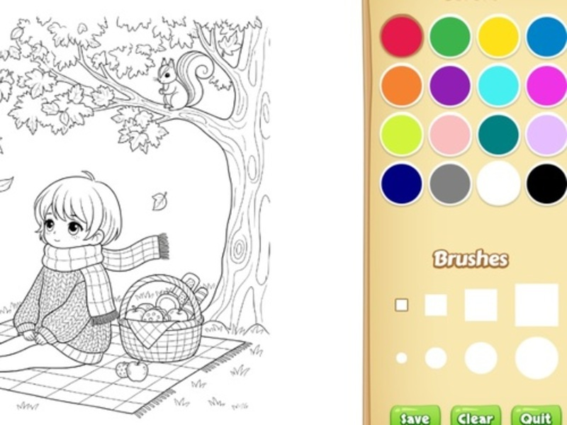 Jogo Livro de colorir aconchegante para crianças online