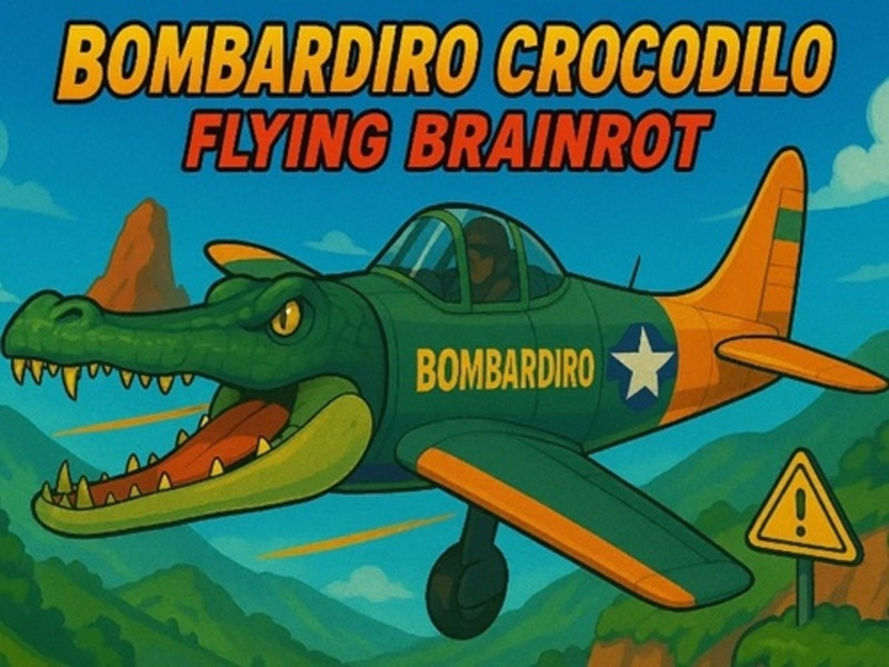 Jogo Bombardiro Crocodilo voando Brainrot online