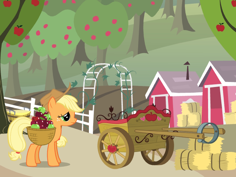 Jogo Meu pequeno pônei Applejack's Apple Harvest online