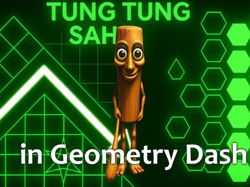 Jogo Tung Tung Sahur em traço de geometria online